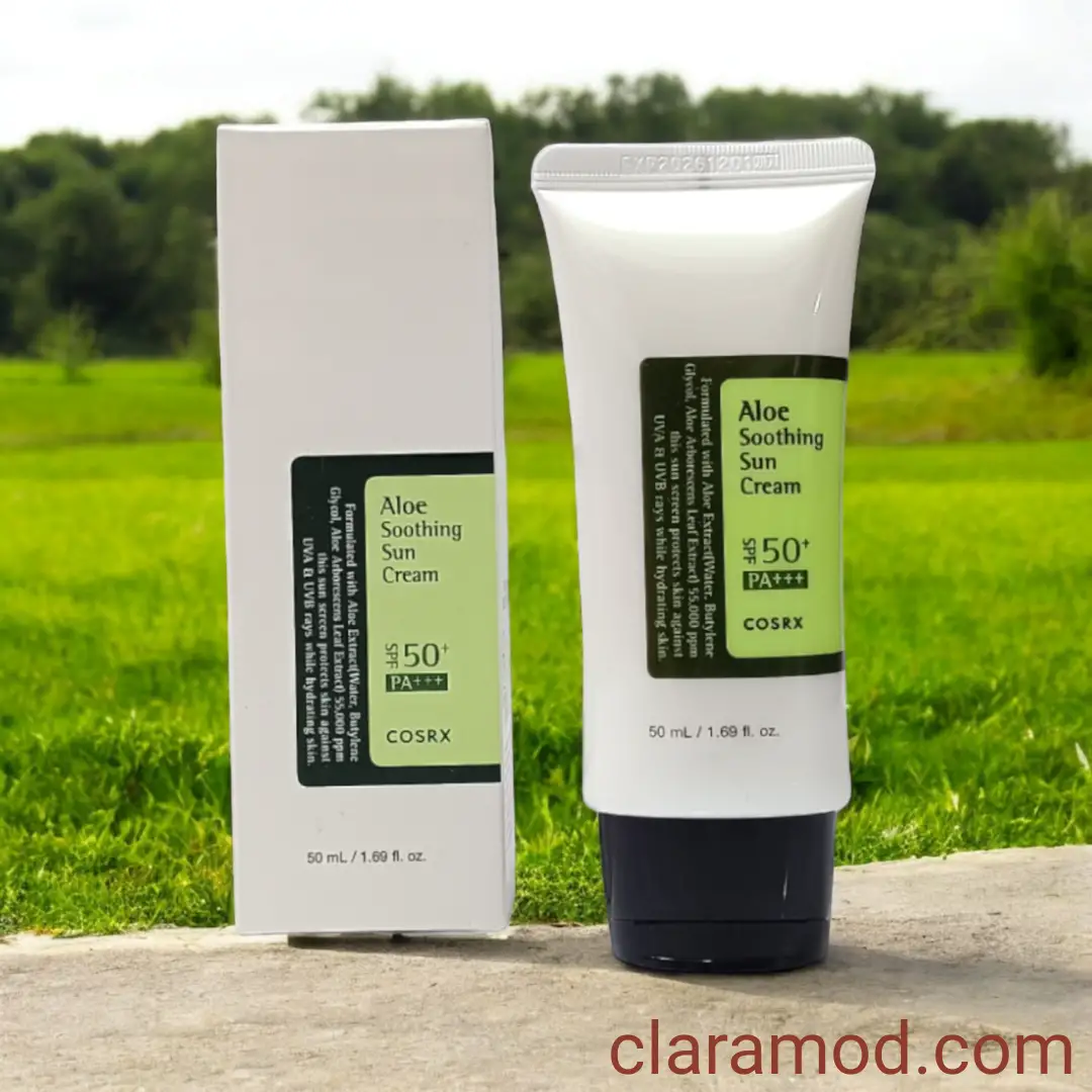Photoroom-20240810_232954 ضد آفتاب آلوئه ورا کوزارکس (COSRX Aloe Soothing Sun Cream SPF 50) - Image 3