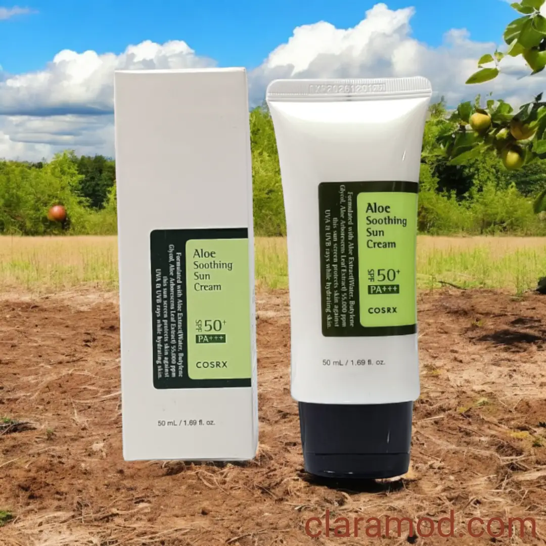 Photoroom-20240810_233029 ضد آفتاب آلوئه ورا کوزارکس (COSRX Aloe Soothing Sun Cream SPF 50) - Image 4