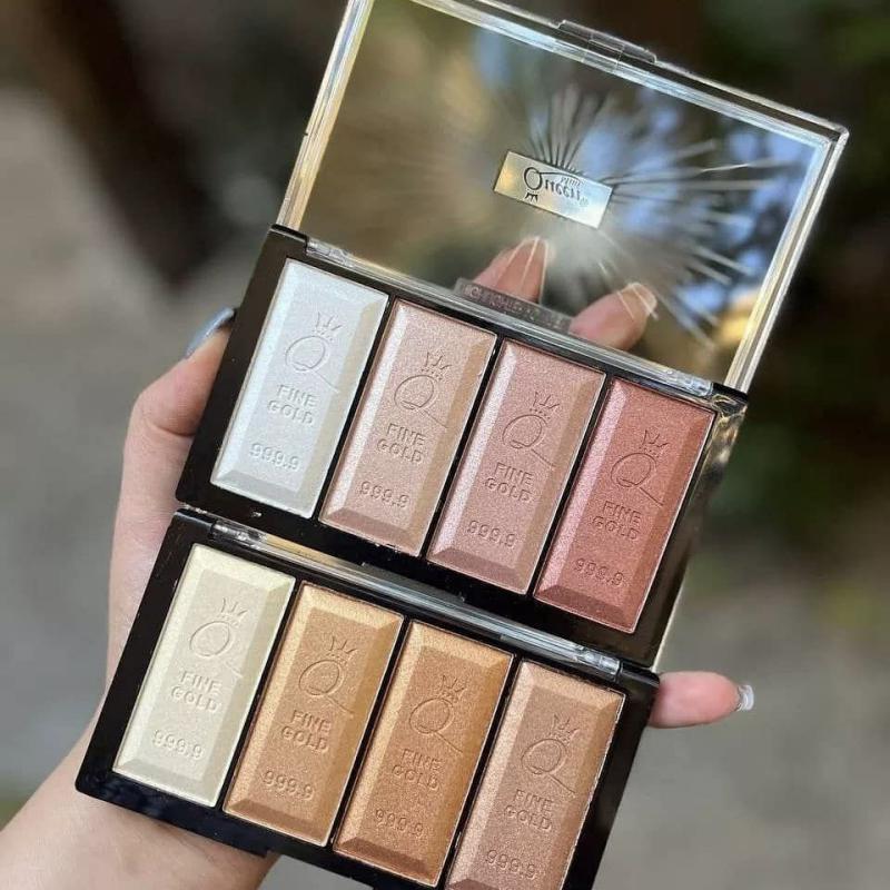 IMG_8395 (1) پالت ۴ رنگ هایلایتر شماره 4 Kattan Talk Highlighter Fine Gold 999.9 - Image 2