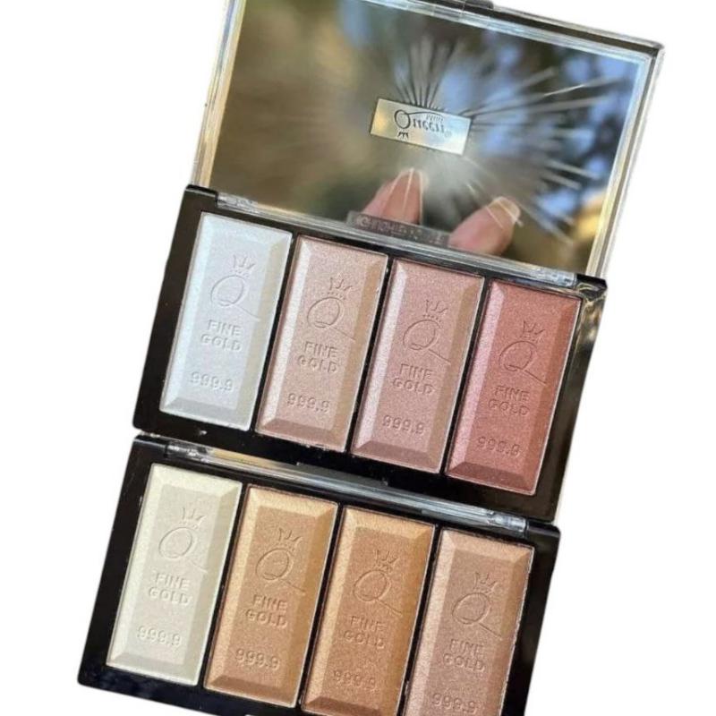 IMG_8900 پالت ۴ رنگ هایلایتر شماره 4 Kattan Talk Highlighter Fine Gold 999.9