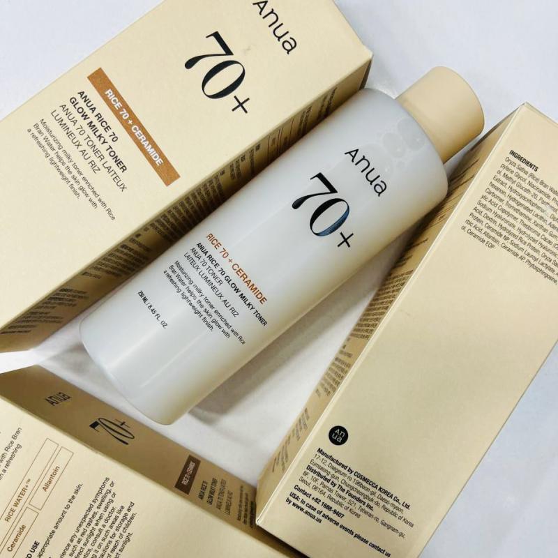 تونر روشن کننده و آبرسان برنج 70% آنوا (Anua Rice 70 Glow Milky Toner) IMG 9692 - تونر روشن کننده و آبرسان برنج 70% آنوا (Anua Rice 70 Glow Milky Toner)