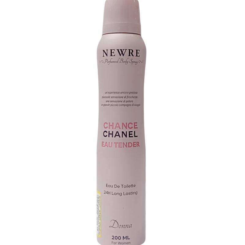 اسپری خوشبوکننده بدن زنانه نیوره NEWRE CHANEL Chance Eau Tendre MagicEraser 250524 014123 - اسپری خوشبوکننده بدن زنانه نیوره NEWRE CHANEL Chance Eau Tendre